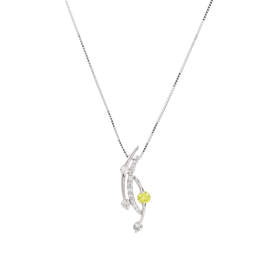【中古A品】  ノンブランドジュエリー トリートダイヤ ネックレス   K18ホワイトゴールド 横浜関内店