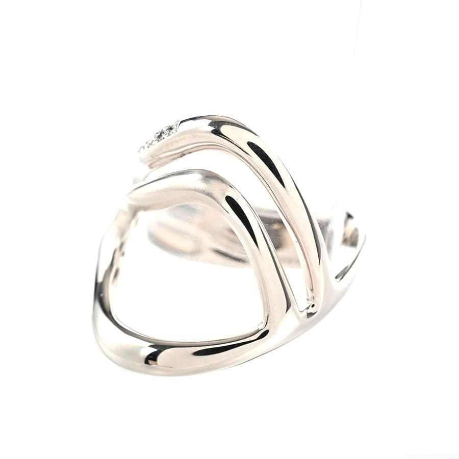 【中古A品】  カラッチ ガウディ   K18ホワイトゴールド THE YOKOHAMA FRONT