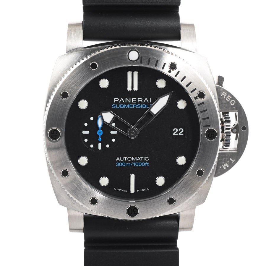 【中古A品】  パネライ サブマーシブル クアランタクアトロ  PAM01596 ステンレス 銀座