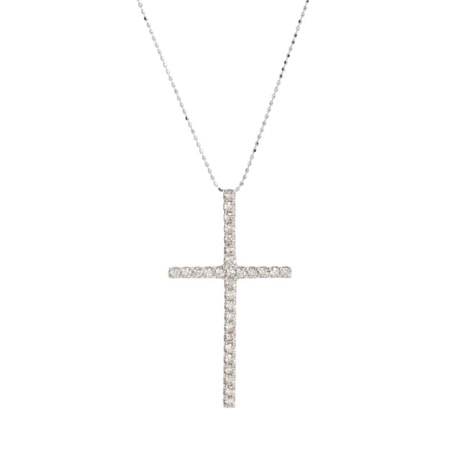 【中古A品】  ノンブランドジュエリー ダイヤ ネックレス   K18ホワイトゴールド SHIBUYA