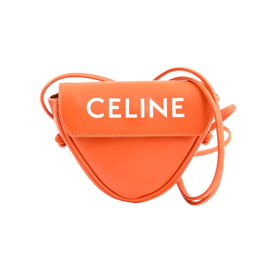 orange取置き【新品未使用】CELINE スモール バケット ミニトライアングルショルダー | クロスショルダーバッグ | カーフ