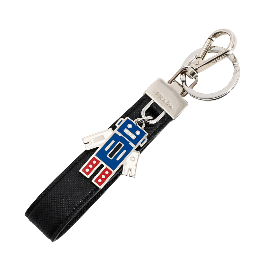 【中古B品】  プラダ サフィアノレザーキーチェーン  2PP040 サフィアノ 元町本店