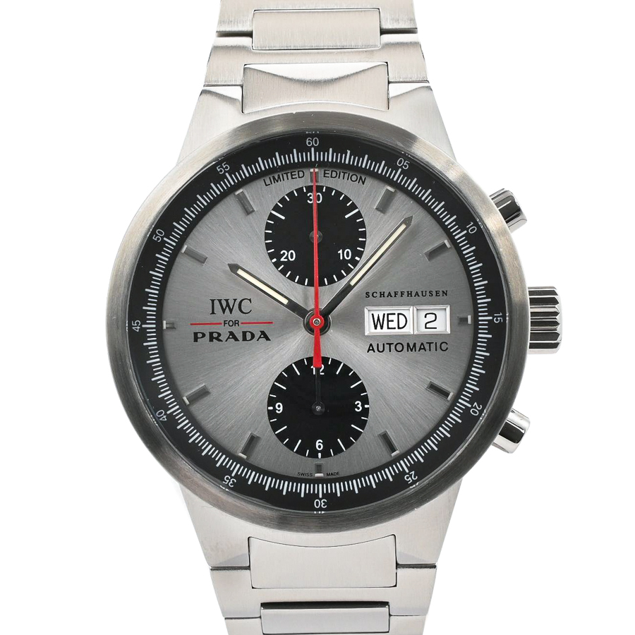 【中古A品】  アイダブリュシー IWC For PRADA GSクロノグラフ  IW370802 ステンレス 新宿歌舞伎町店