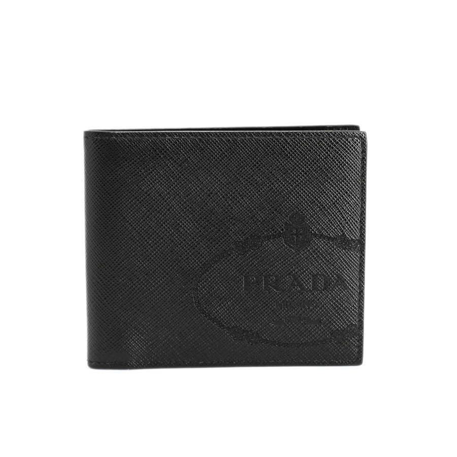 【中古A品】  プラダ 2つ折り財布   サフィアノ 元町本店