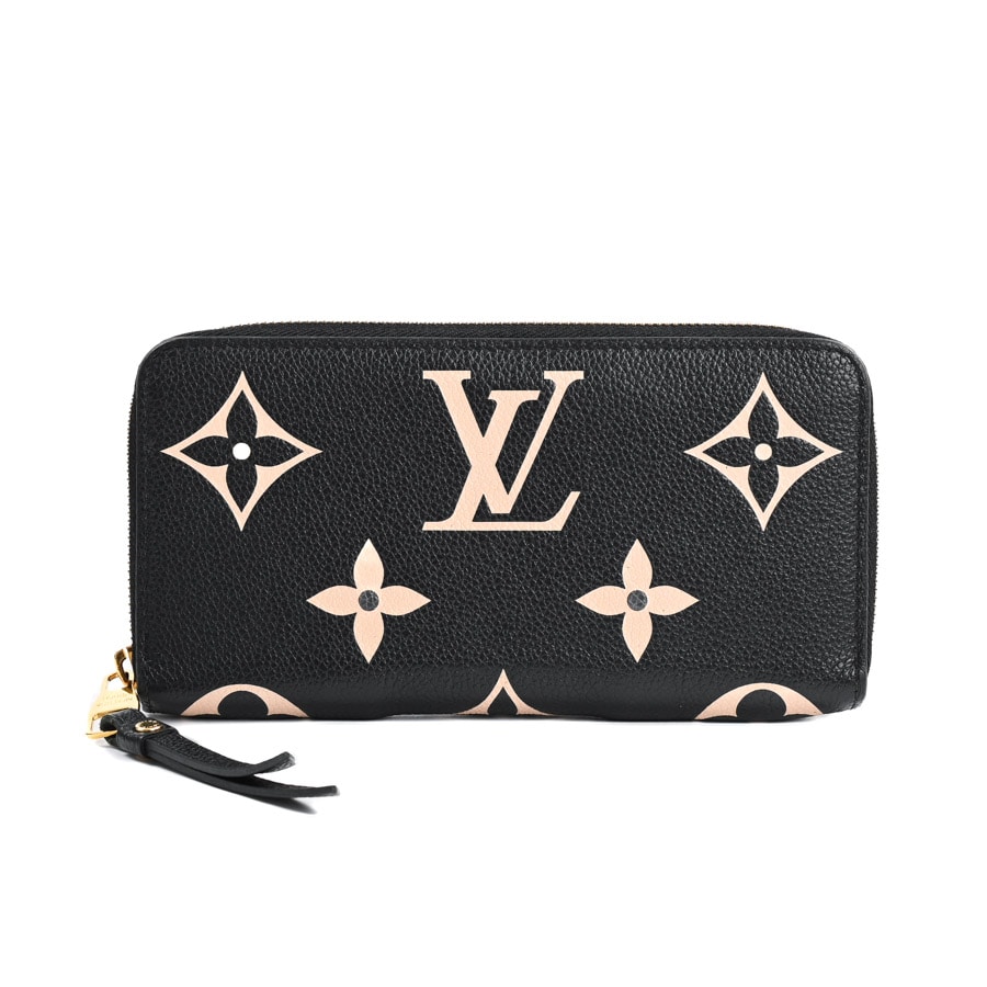 【中古AB品】  ルイヴィトン ジッピーウォレット バイカラーアンプラント M80481  THE YOKOHAMA FRONT