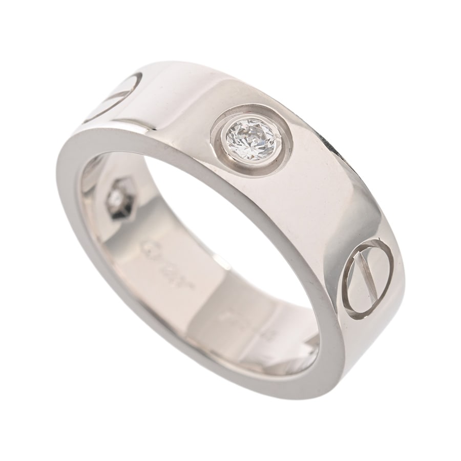 【中古A品】  カルティエ ラブリング  B4032548 K18ホワイトゴールド SHIBUYA