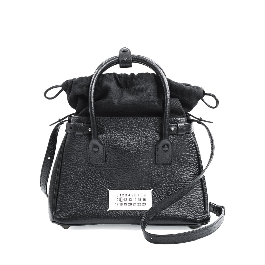 【中古A品】  メゾンマルジェラ 5ACドローストリングバッグ  S56WD0126 型押しレザー 横浜関内店