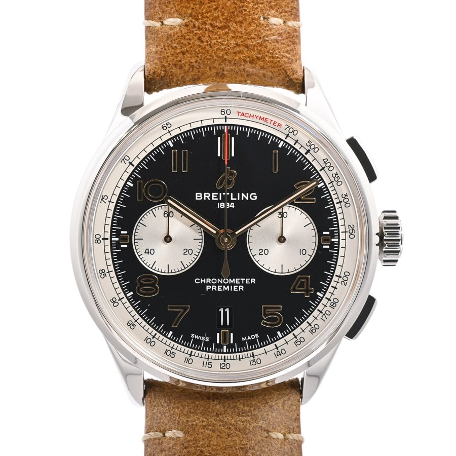 【中古A品】  ブライトリング プレミエ B01 クロノグラフ42 ノートン  AB0118A21B1X2 ステンレス 横浜関内店
