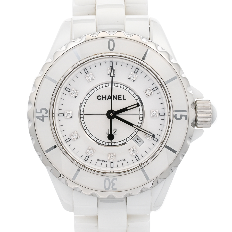 【中古A品】  シャネル J12 33mm  H1628 セラミック THE YOKOHAMA FRONT