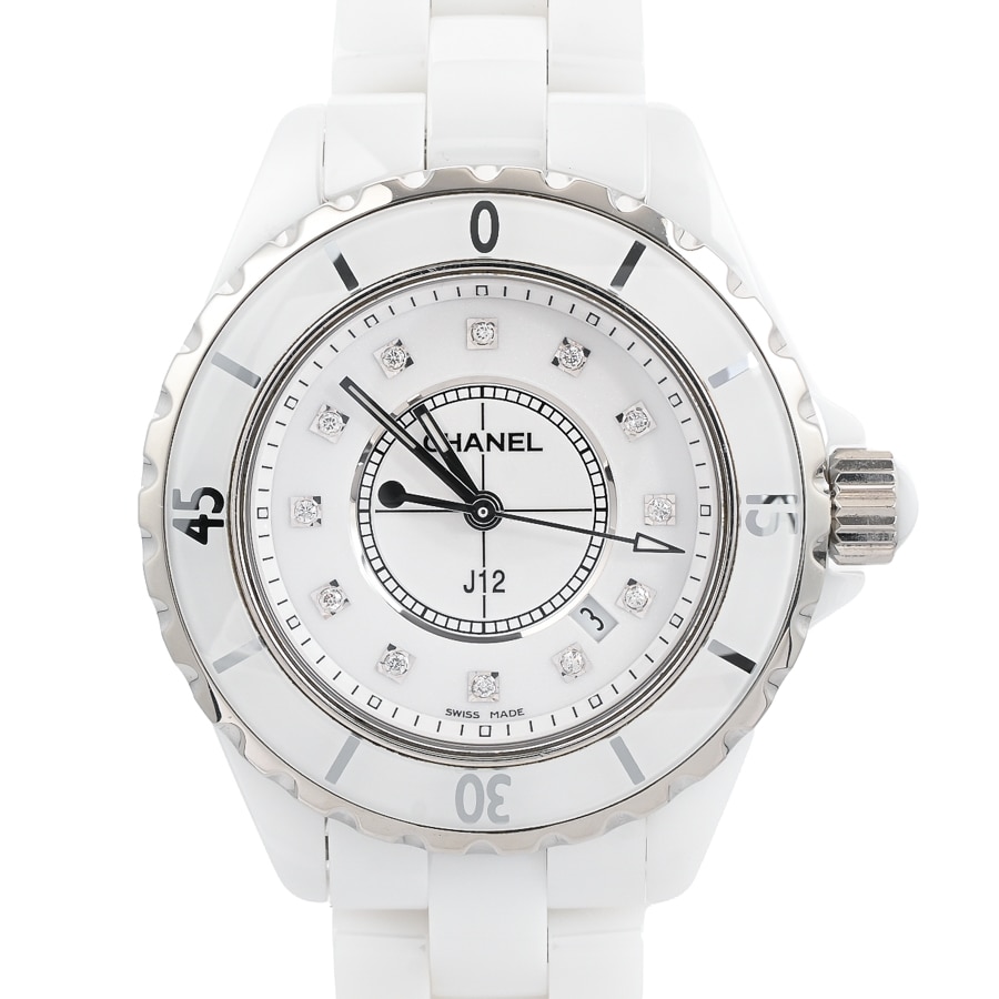 【中古A品】  シャネル J12 33mm  H1628 セラミック 元町本店