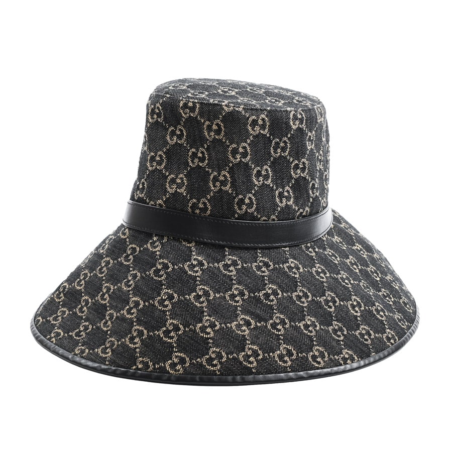 【中古A品】  グッチ デニムワイドバケットハット  679455 デニム 元町本店