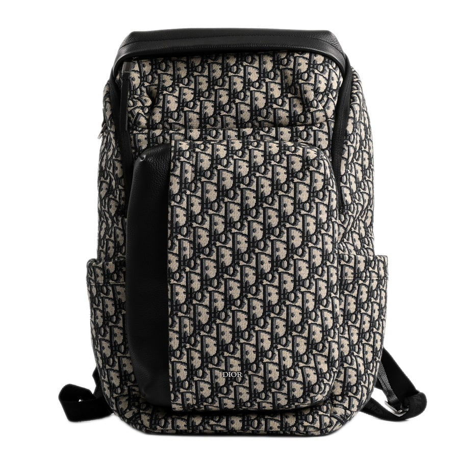 【中古A品】  ディオール Dior Riderジップ付ソフトバックパック  1ESBA229YKS ジャガード 横浜関内店