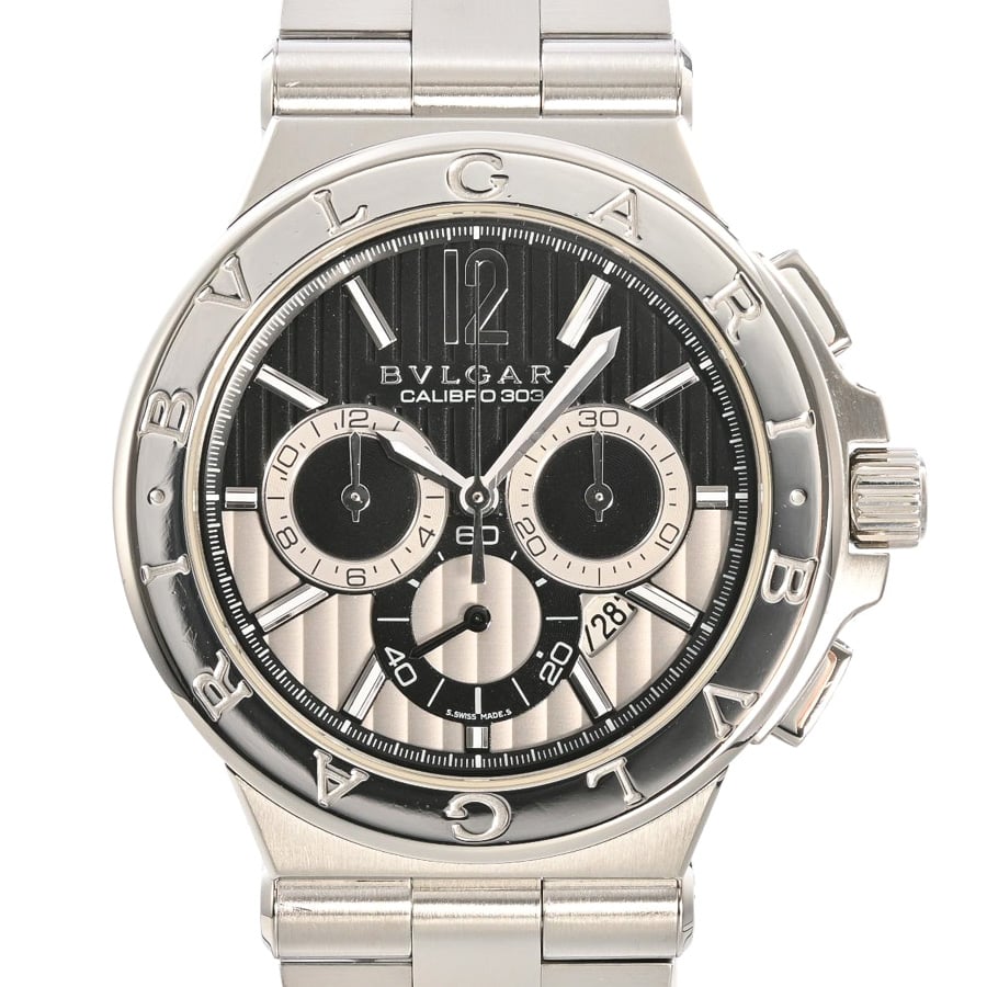 【中古A品】  ブルガリ ディアゴノ カリブロ 303  DG42BSSDCH ステンレス 横浜関内店