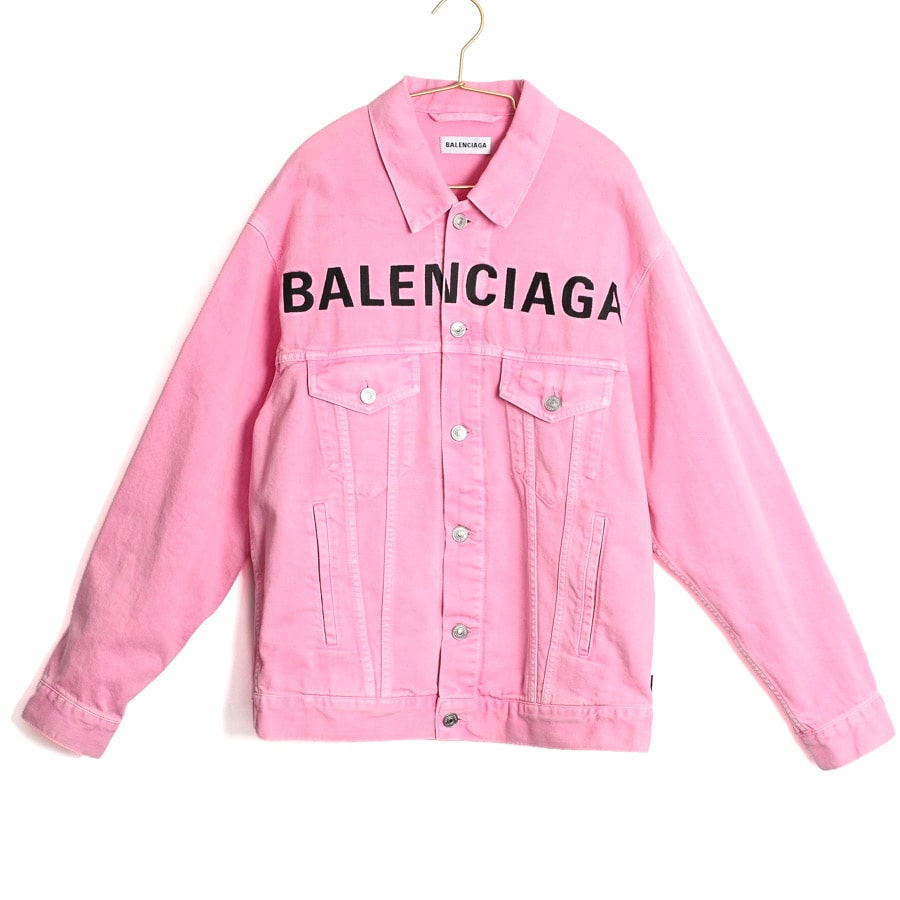 【中古A品】  バレンシアガ デニムジャケット  594386 デニム THE YOKOHAMA FRONT