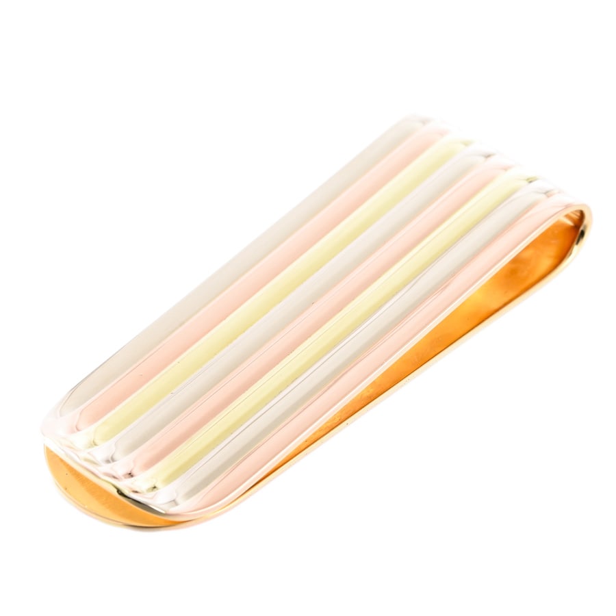 【中古A品】  ブルガリ マネークリップ   K18YWP 銀座