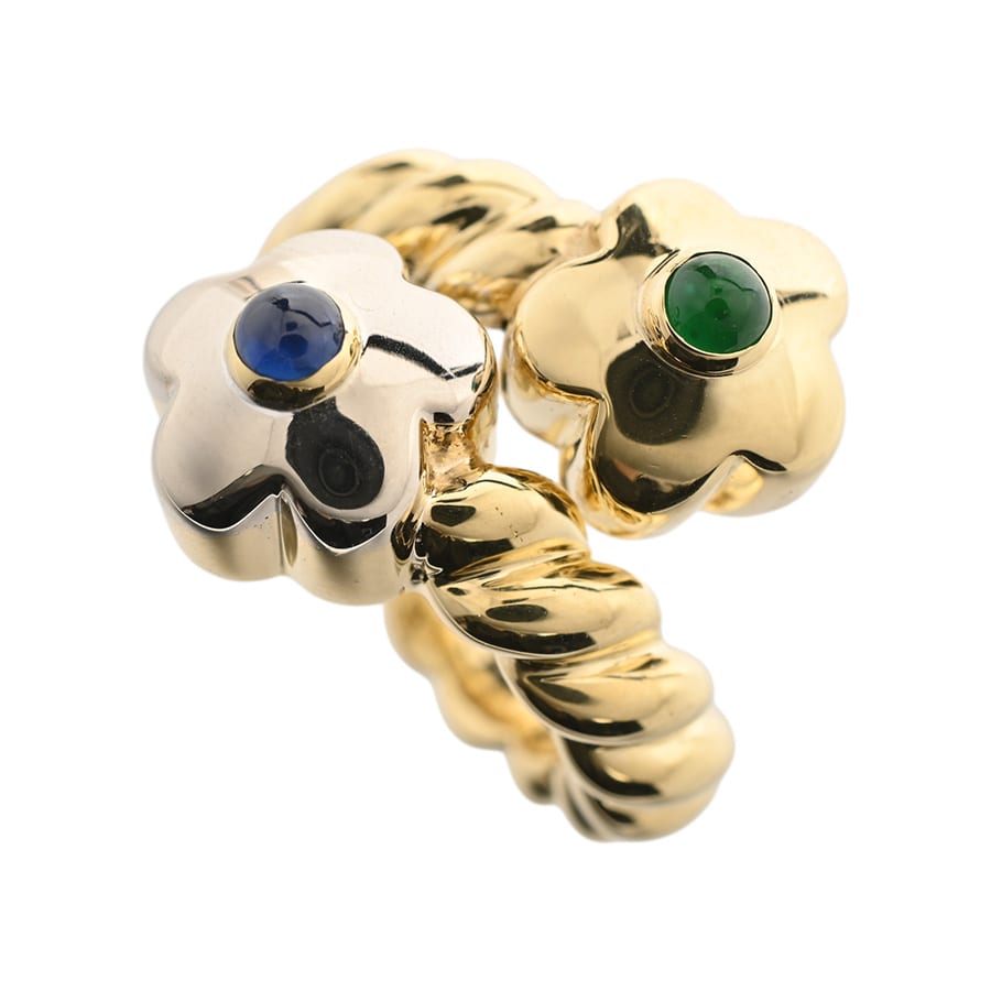 【中古A品】  ポンテヴェキオ サファイア リング   K18YG/WG 横浜関内店