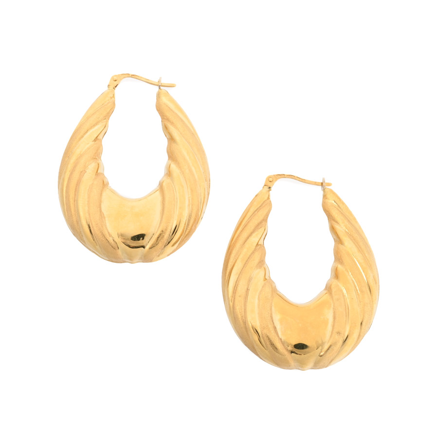 【中古A品】  ウノアエレ ピアス   K18イエローゴールド SHIBUYA