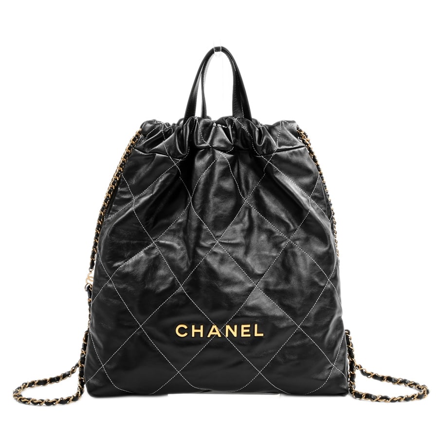 【中古A品】  シャネル CHANEL22ラージバックパック CHANEL22 AS3313 カーフ 元町本店
