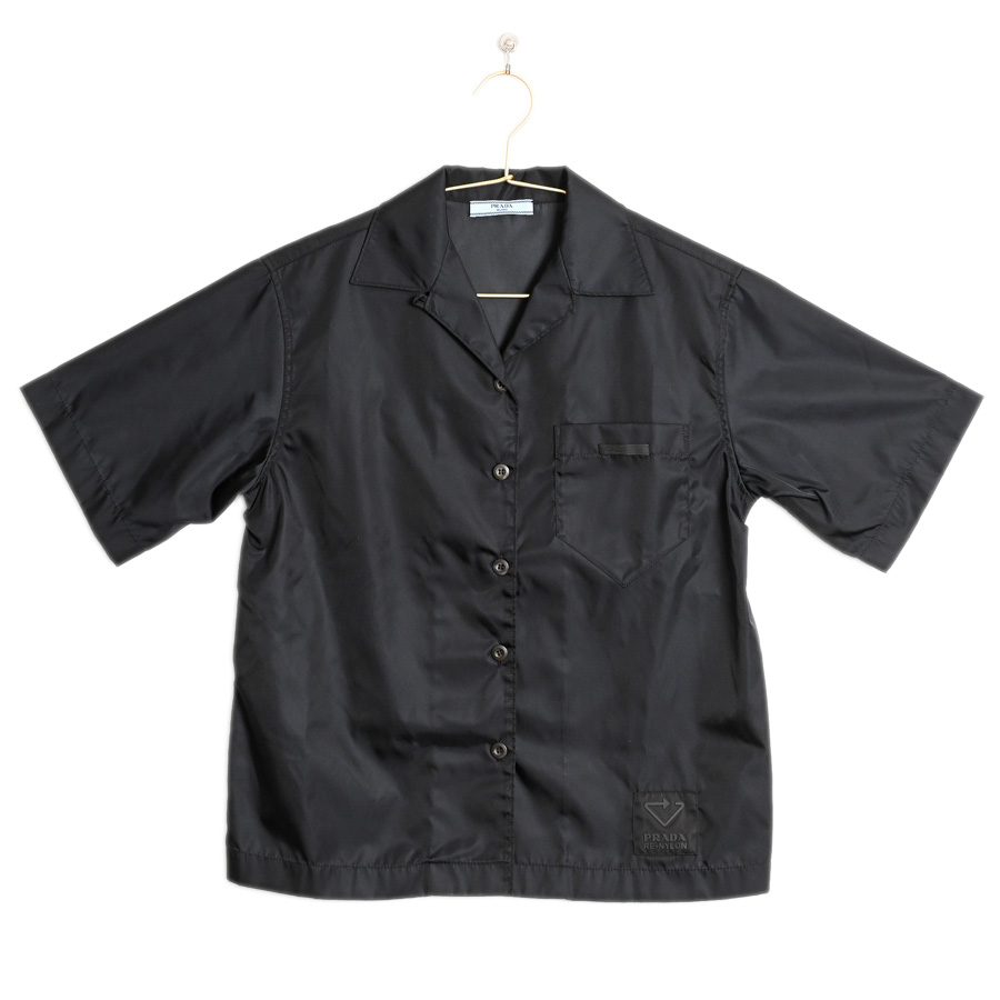 【中古A品】  プラダ オープンカラーシャツ  240691 リナイロン 新宿歌舞伎町店