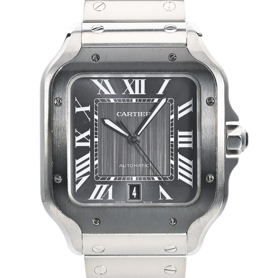 【中古A品】  カルティエ サントス ドゥ カルティエLM  WSSA0037 ステンレスADLC SHIBUYA