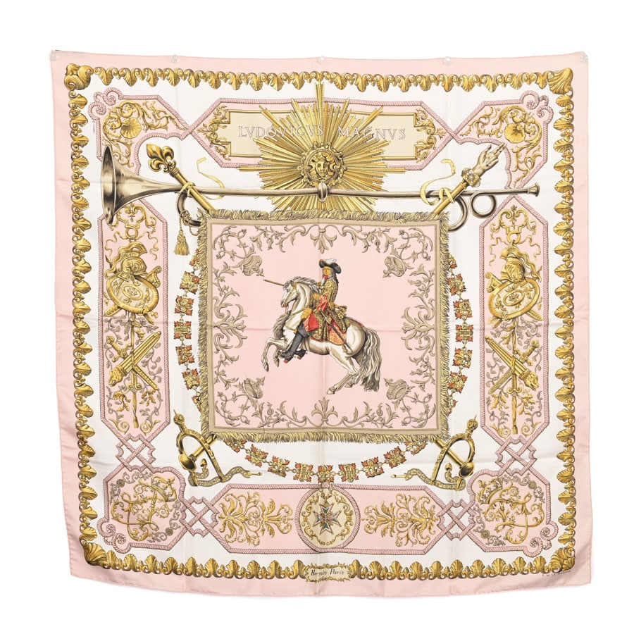 【中古AB品】  エルメス カレ90   シルク 銀座