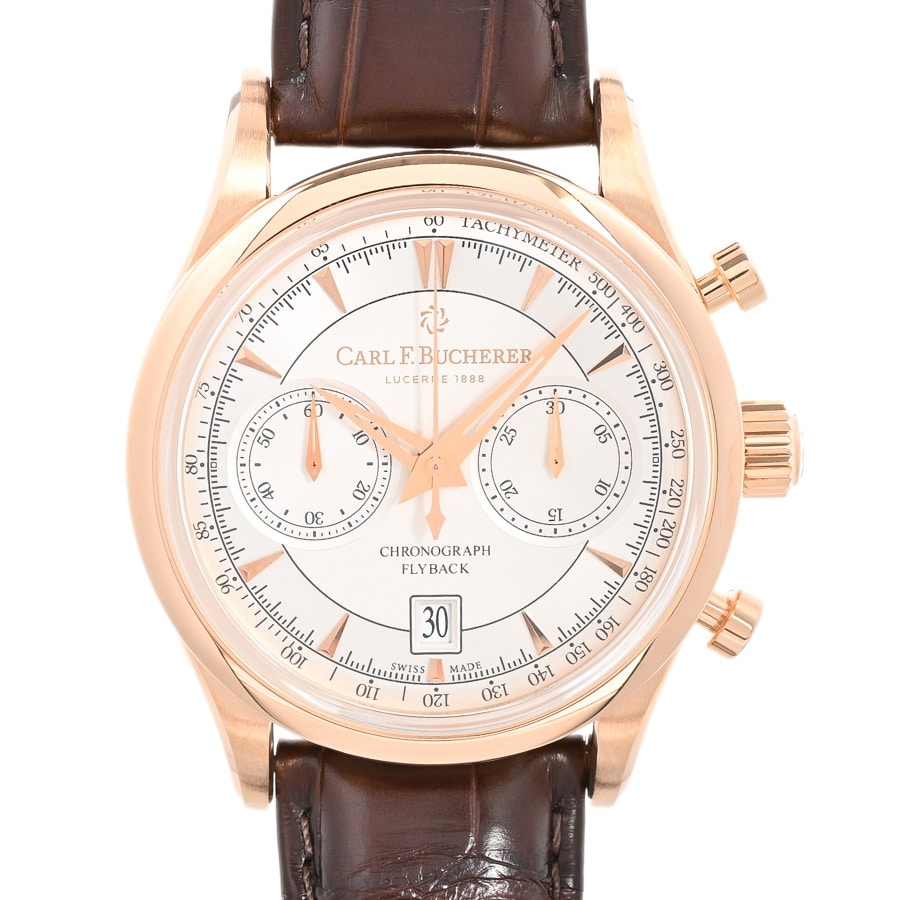 【中古A品】  カールエフブヘラ マネロ フライバック  00.10919.03.13.01 ローズゴールド 銀座