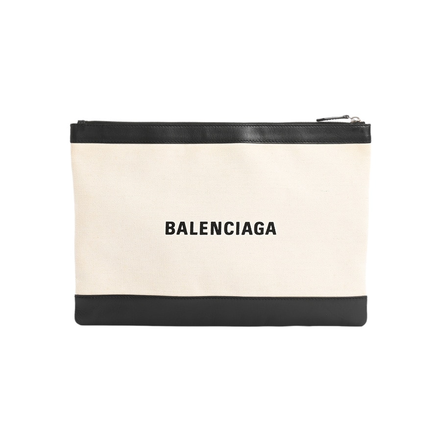 【中古B品】  バレンシアガ ネイビークリップ  373840 キャンバス 横浜関内店