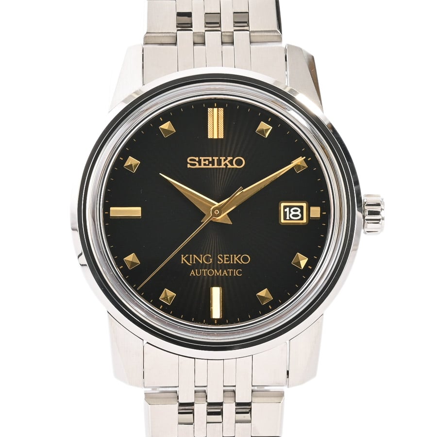 SEIKO KING SEIKO 手巻き時計 本体 KING SEIKO(ケース:約38mm(実寸)/ブレスサイズ:約20cm ブラック
