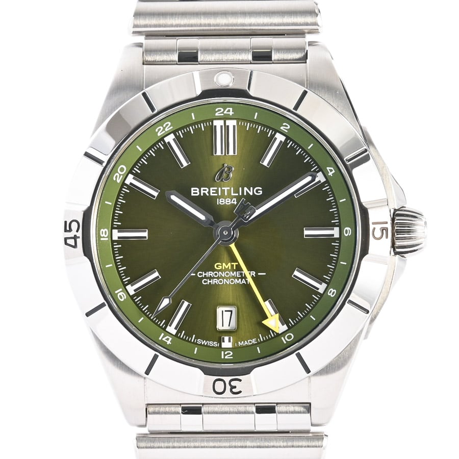 クロノマット オートマティック GMT 40 ヤニス・アデトクンボ グリーン ケース:約40mm/ブレスサイズ:約20.5cm