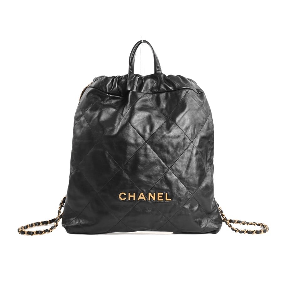 【中古A品】  シャネル CHANEL22ラージバックパック CHANEL22 AS3313 カーフ 銀座