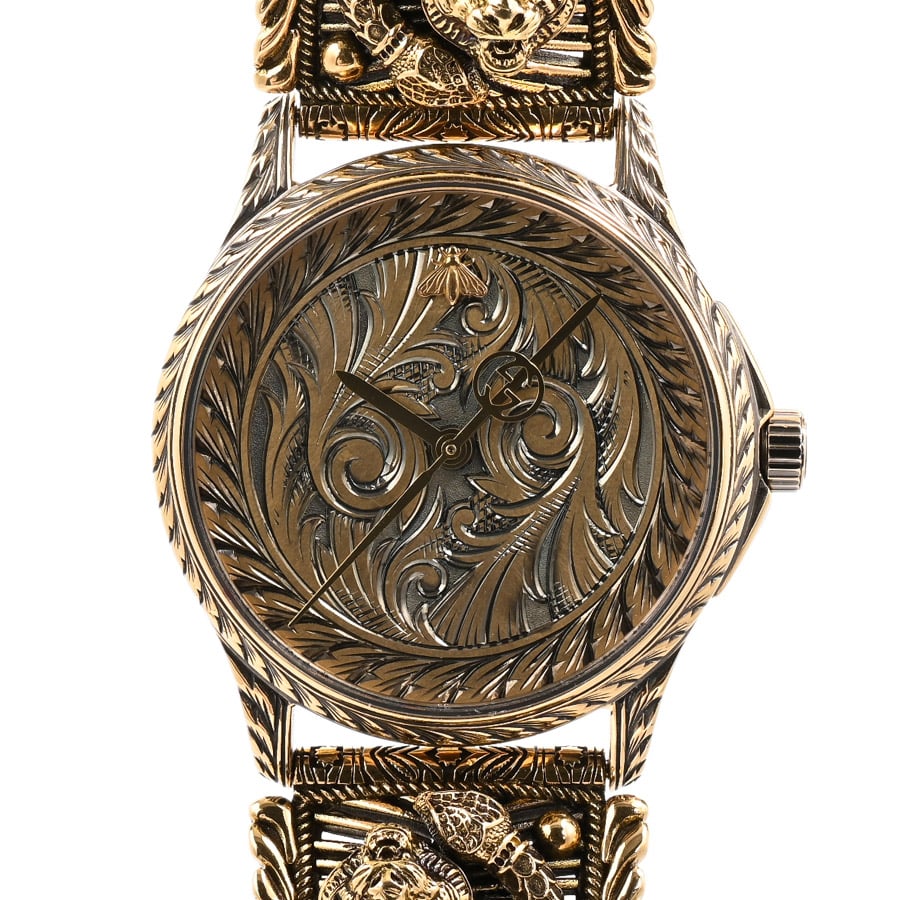 【中古A品】  グッチ 腕時計  YA1264135 イエローゴールド SHIBUYA