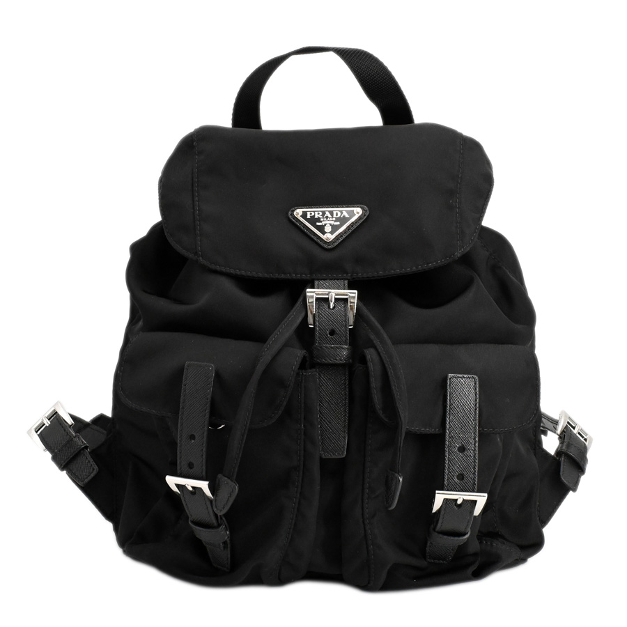 【中古A品】  プラダ バックパック  1BZ677 テスート THE YOKOHAMA FRONT
