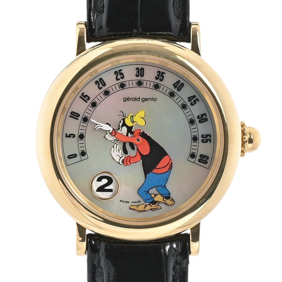 【中古A品】  ジェラルドジェンタ 腕時計  G.3632 イエローゴールド SHIBUYA