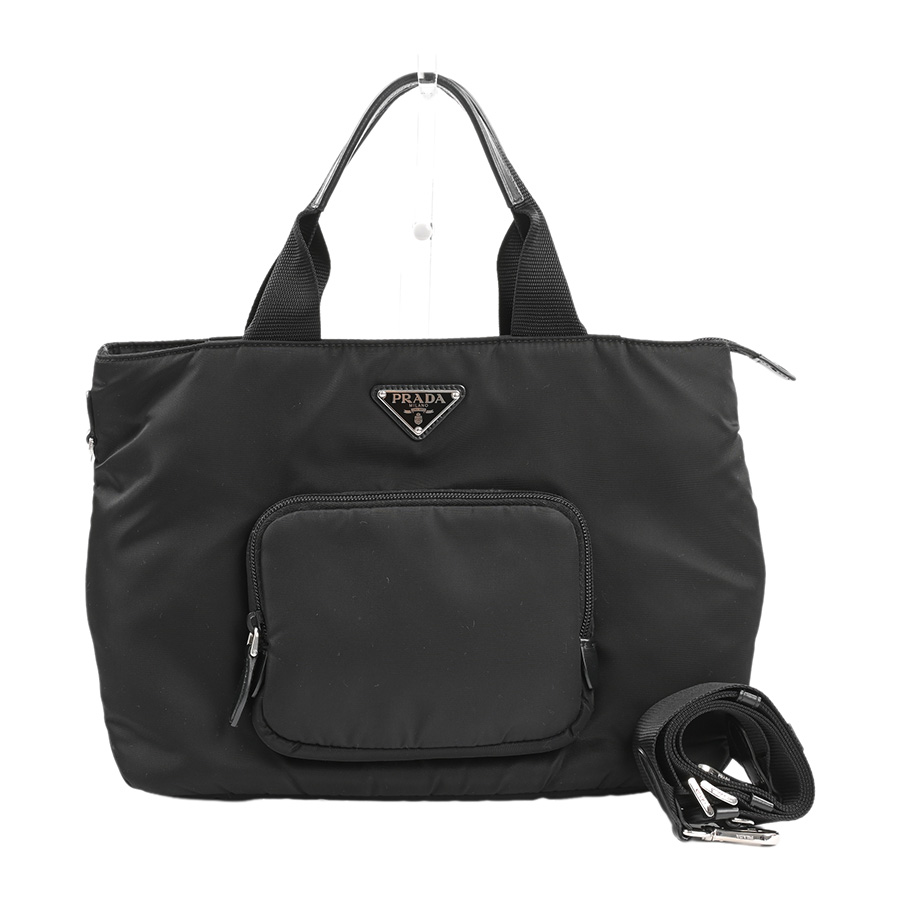 【中古A品】  プラダ Re-Nylon2WAYトートバッグ  1BG354 リナイロン 元町本店