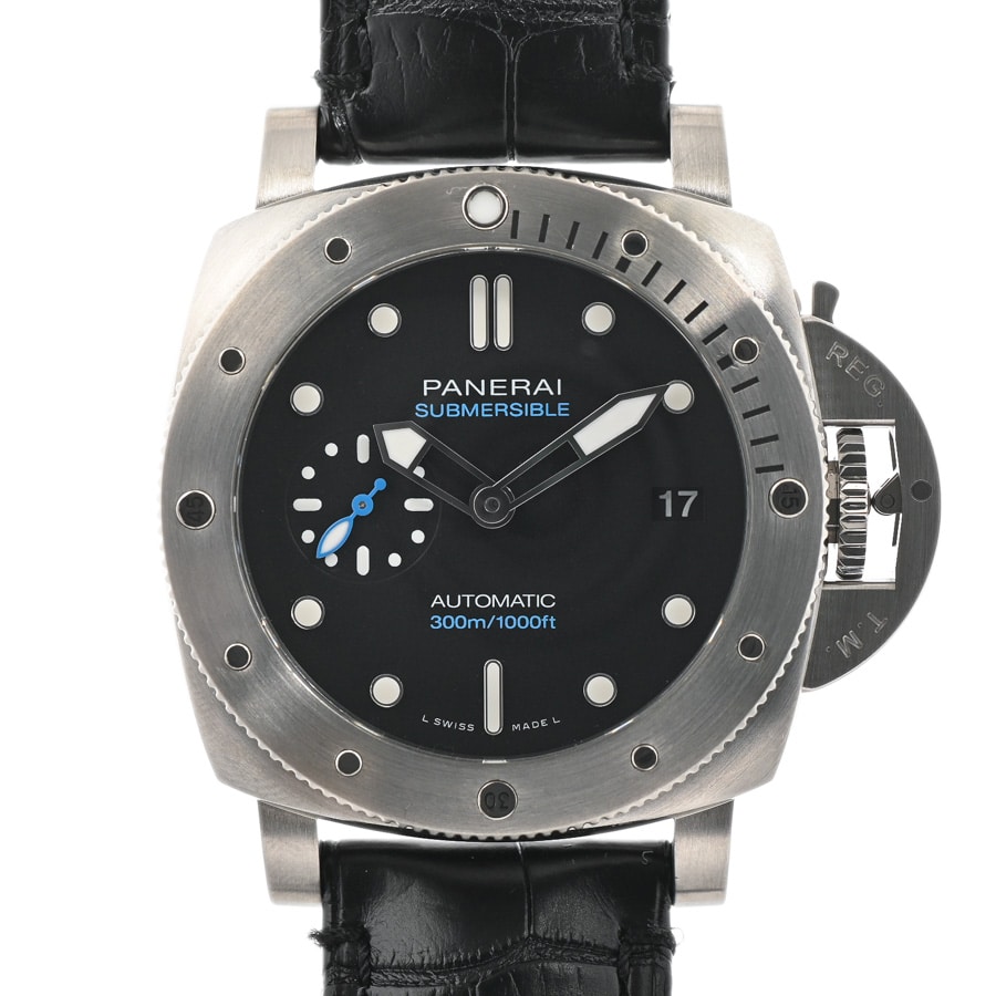ルミノール サブマーシブル ブラック ケース:約42mm
