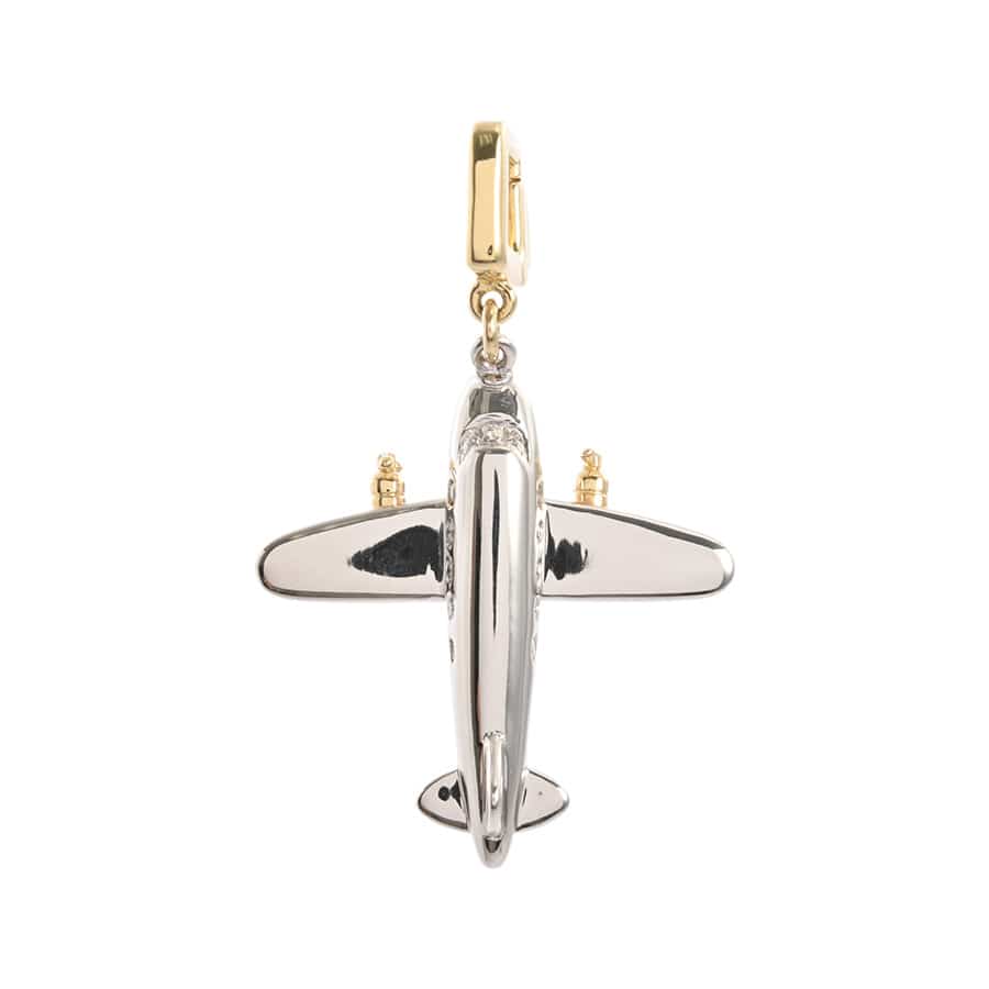 【中古A品】  ルイヴィトン 飛行機モチーフ   K18YG/WG SHIBUYA