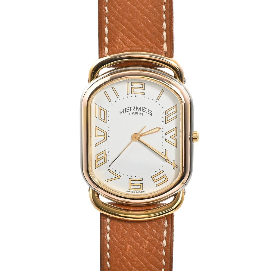 【中古AB品】  エルメス ラリー   ゴールドメッキ SHIBUYA