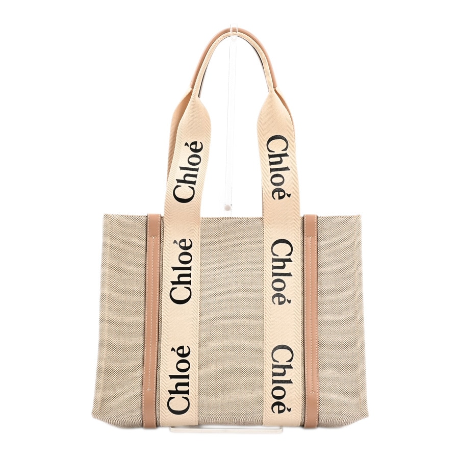 【中古A品】  クロエ WOODYミディアムトート  CHC21US383E66268 キャンバス 元町本店