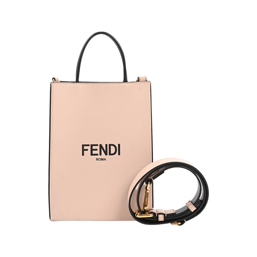 【中古AB品】  フェンディ ショッピングバッグスモール  8BH382-ADP6 カーフ 新宿歌舞伎町店