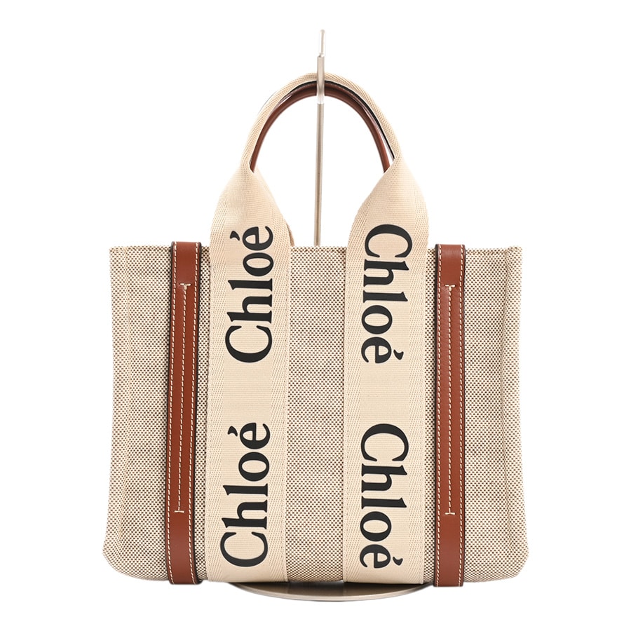 【中古A品】  クロエ WOODYスモールトート   キャンバス ロジ_20
