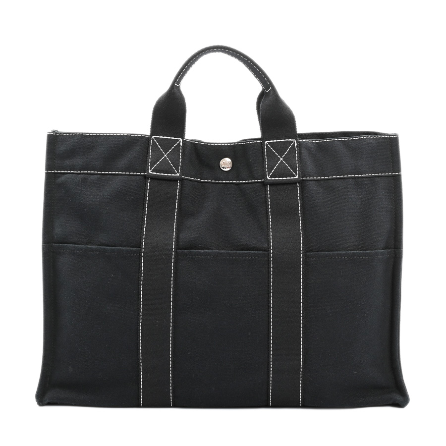 【中古A品】  エルメス ドーヴィルMM   コットン 元町本店