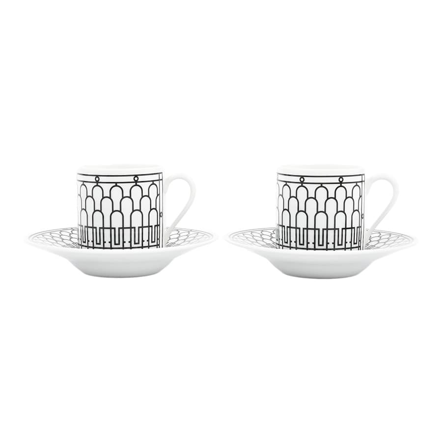 【未使用品】  エルメス コーヒーカップ&ソーサー2点セット   陶磁器 元町本店
