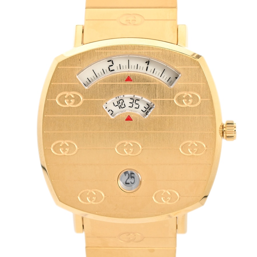 【中古A品】  グッチ グリップ  YA157403 ゴールドメッキ SHIBUYA