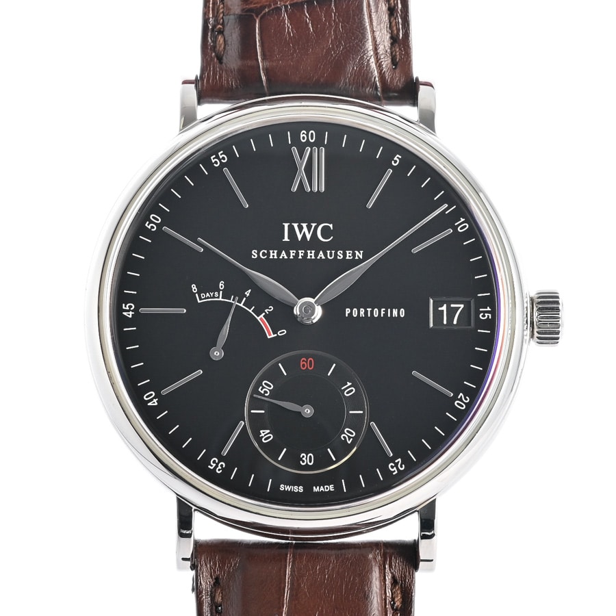 【中古A品】  アイダブリュシー ポートフィノ・ハンド ワインド・8デイズ  IW510102 ステンレス SHIBUYA