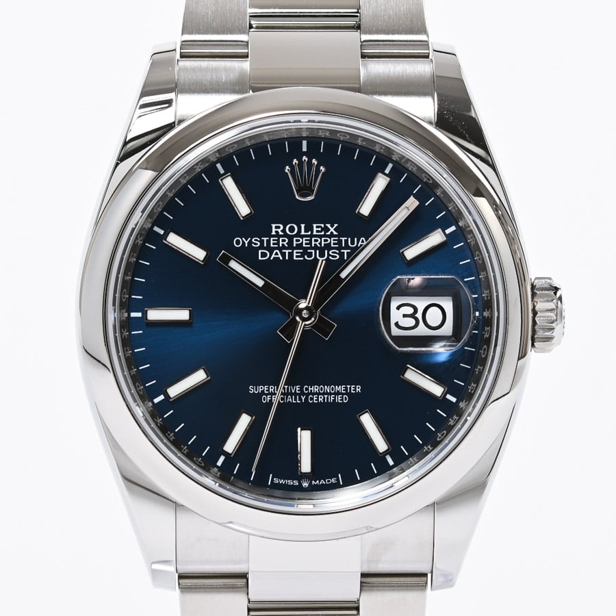 デイトジャスト 36 ブルー ケース:約36mm/ブレスサイズ:17.5cm