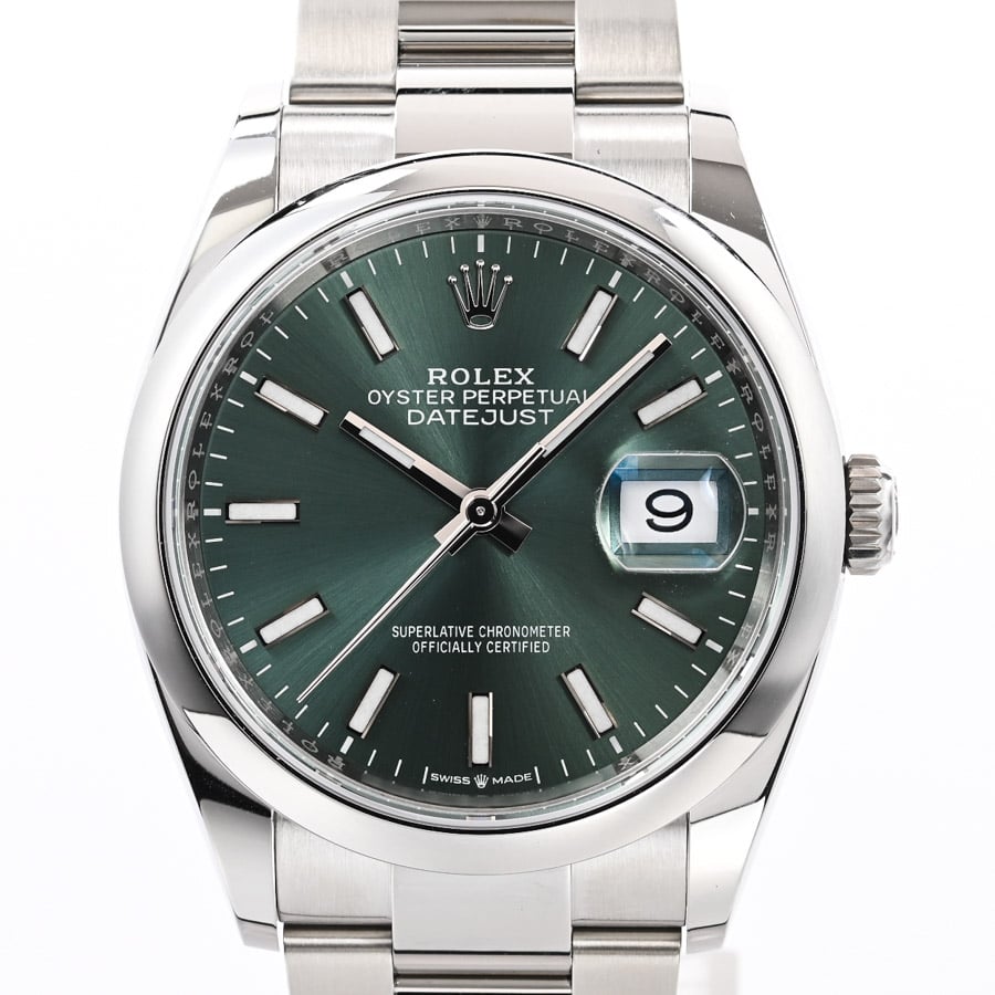 デイトジャスト 36 グリーン / ミントグリーン ケース:約36mm/ブレスサイズ:17.5cm
