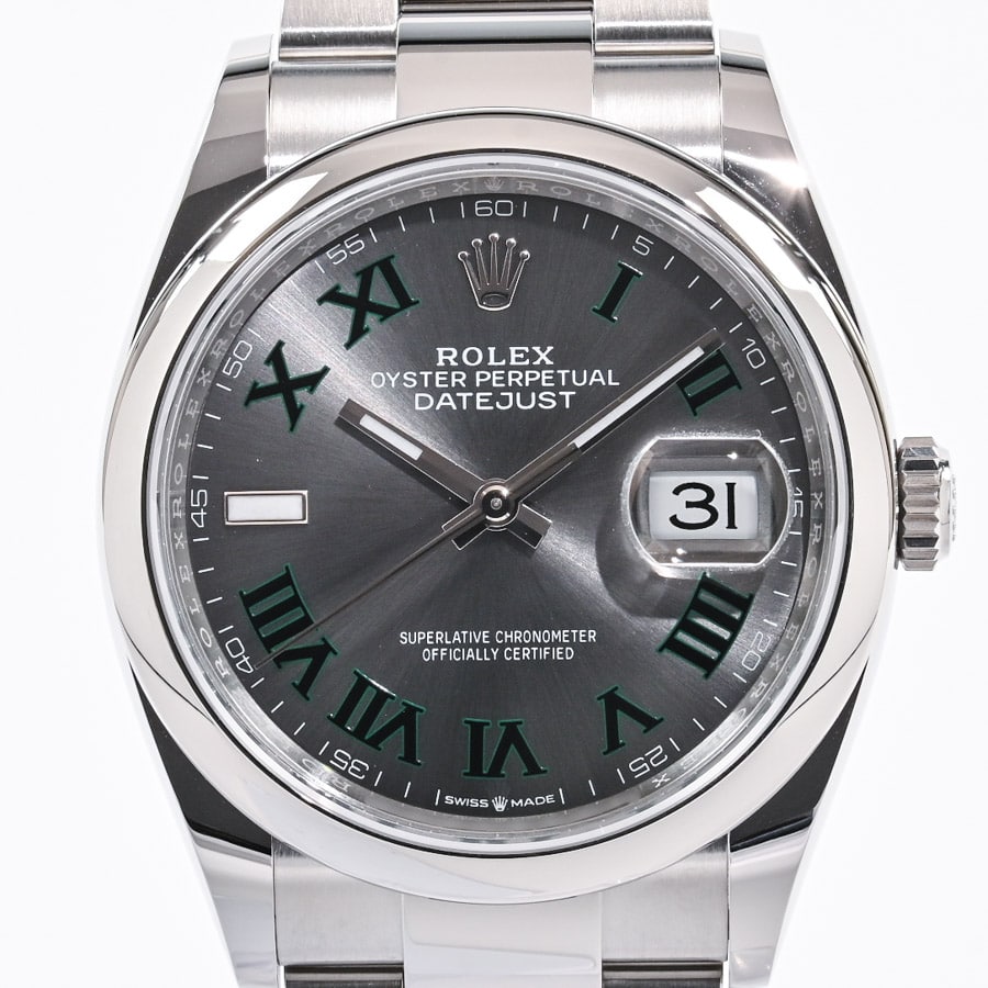 デイトジャスト 36 スレート　ローマン ケース:約36mm/ブレスサイズ:17.5cm