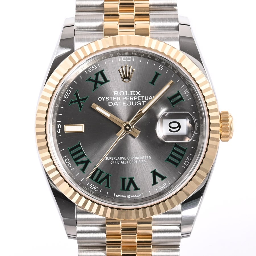 デイトジャスト 36 スレート　ローマン ケース約36mm/ブレスサイズ:約18.5cm