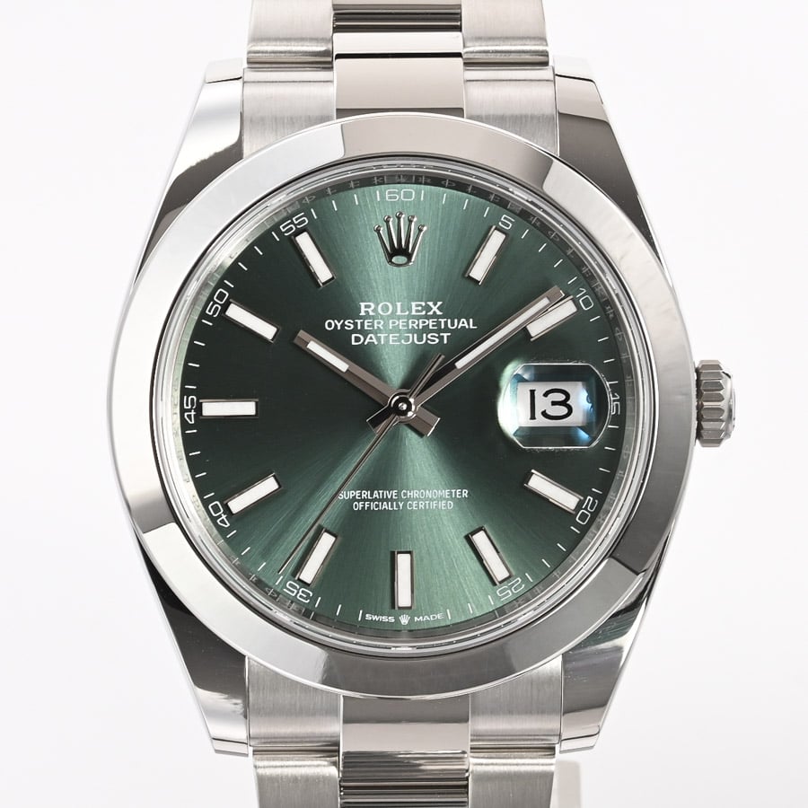 デイトジャスト41 グリーン ケース約41mm/ブレスサイズ:約18cm