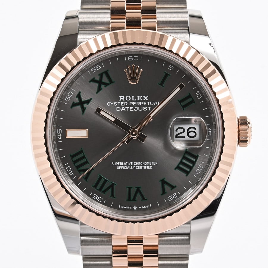 デイトジャスト 41 スレート　ローマン ケース:約41mm/ブレスサイズ:18.5cm